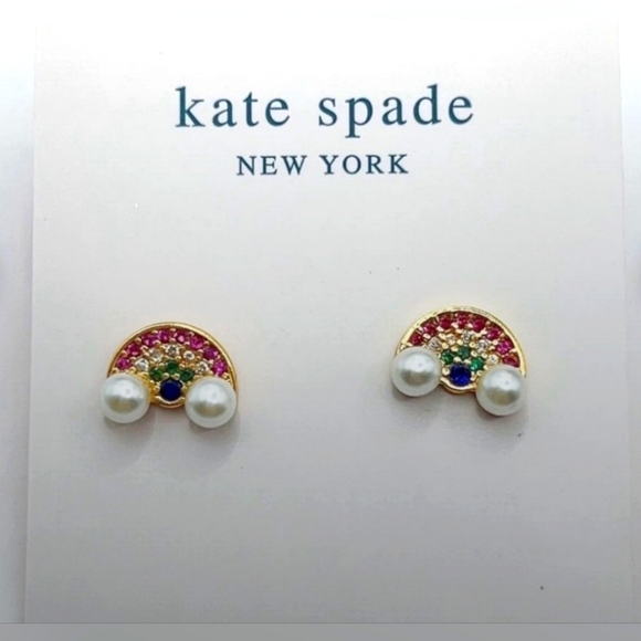 kate spade Jewelry - Kate Spade Wishes Rainbow Stud Earrings/Multi